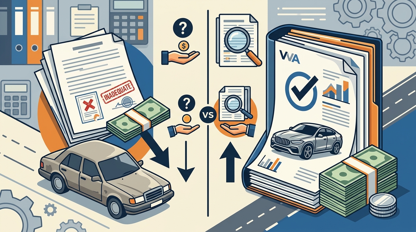 Common Mistakes When Using Vehicle Valuation Services for Dimin