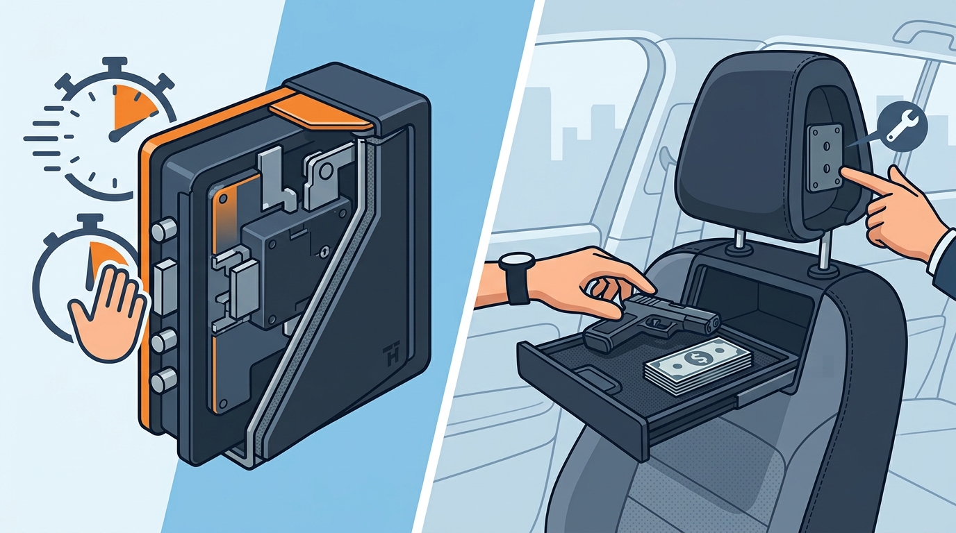 How to Install and Use a Headrest Gun Safe in Your Vehicle