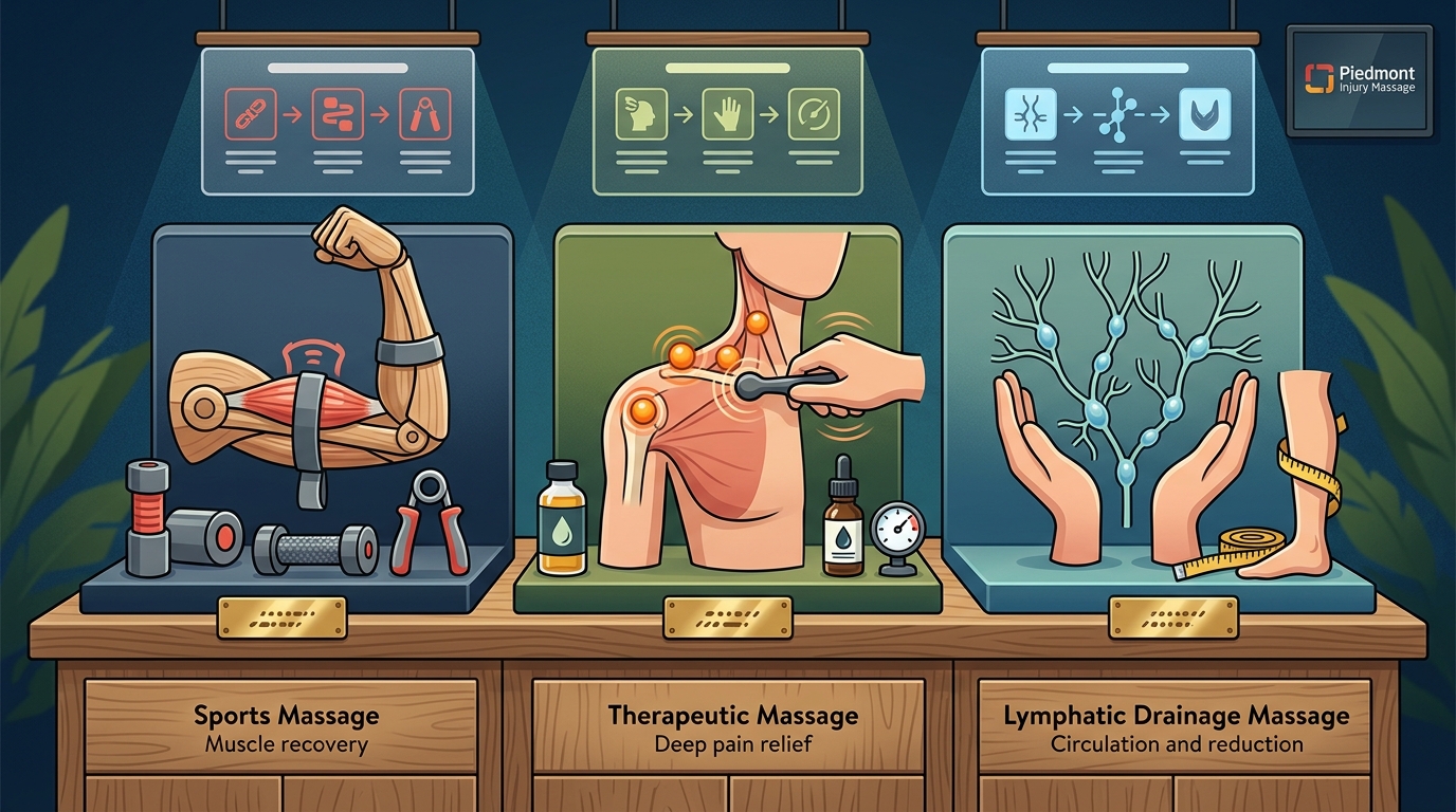 Therapeutic vs. Sports vs. Lymphatic Massage: Which Is Right for