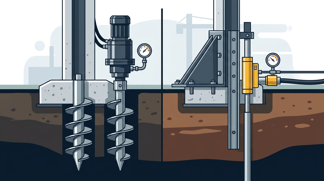 Helical Piles vs. Push Piers: Key Performance Criteria