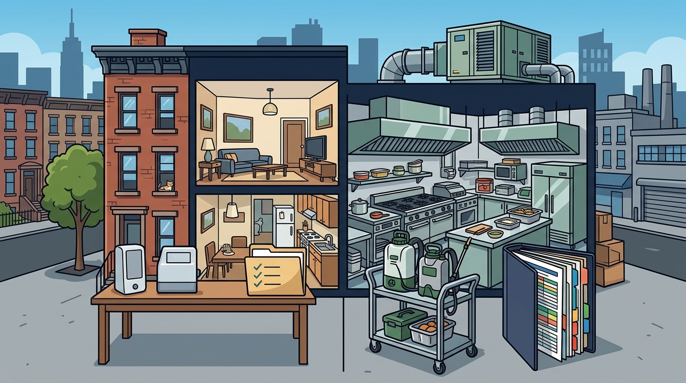 Commercial vs Residential Pest Control: NYC Comparison Guide