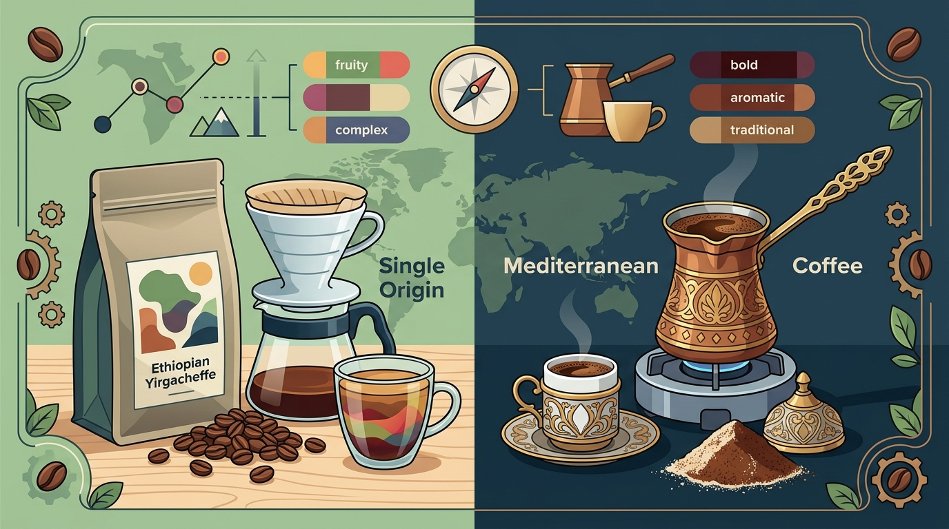 Single Origin vs. Mediterranean Coffee: Which Roast Is Right for