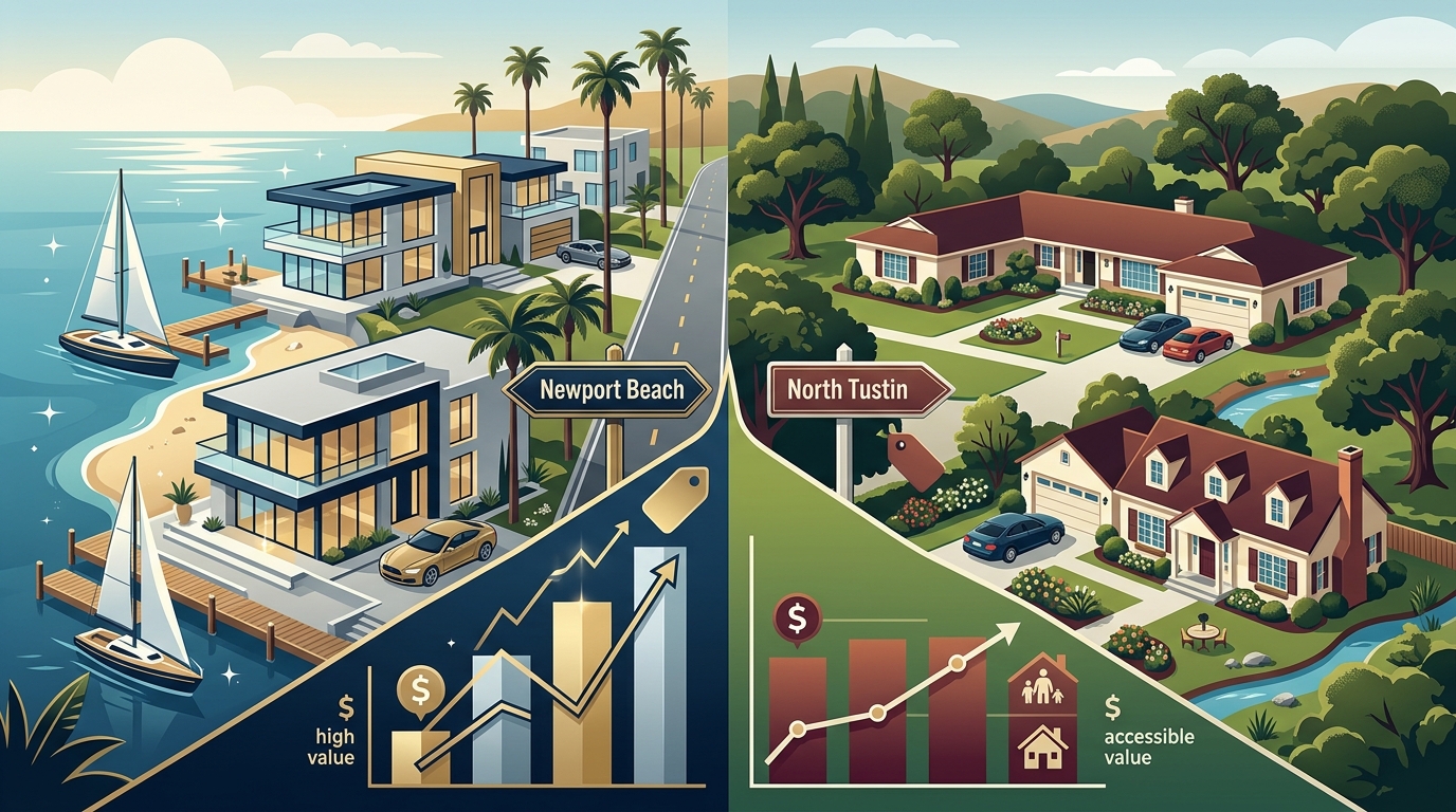 Newport Beach vs North Tustin: Where to Buy in 2026