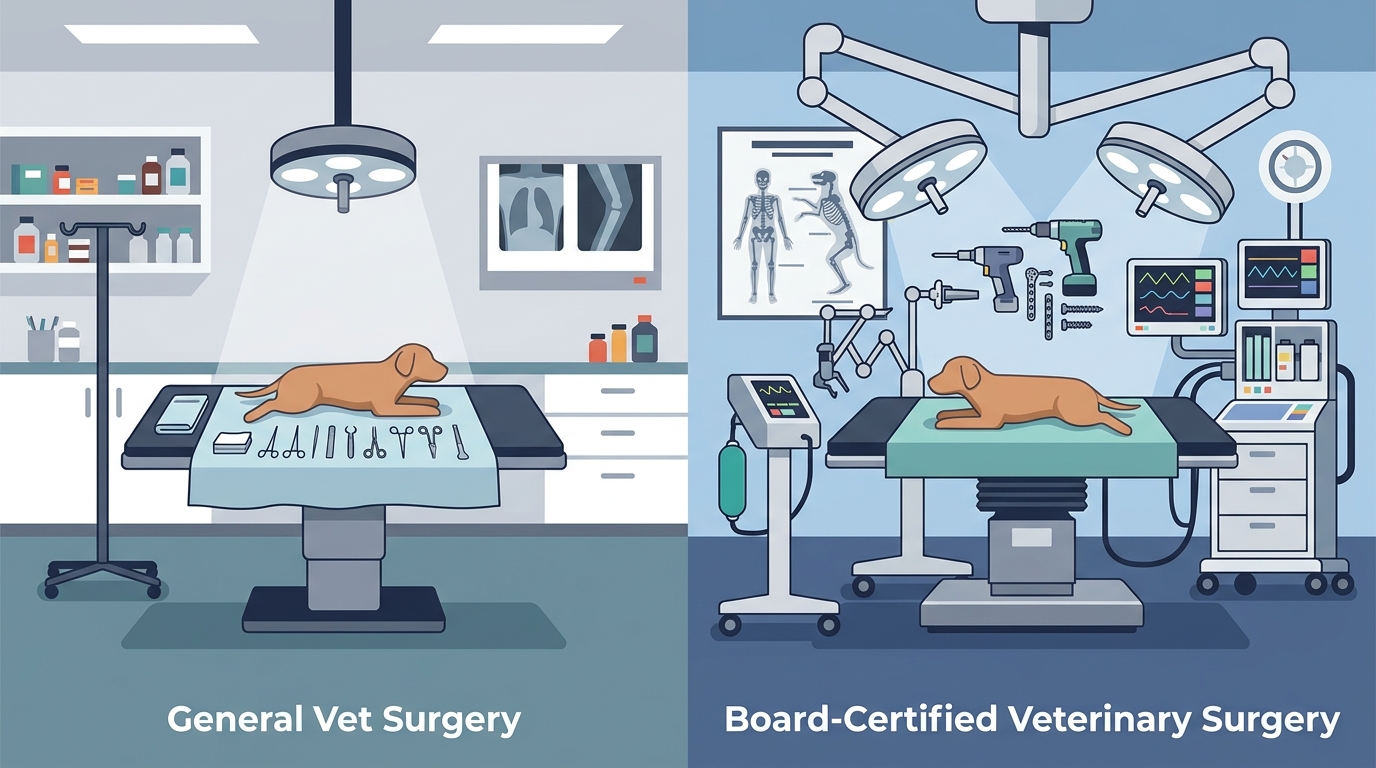 Board-Certified vs General Vet Surgery: VSx Comparison