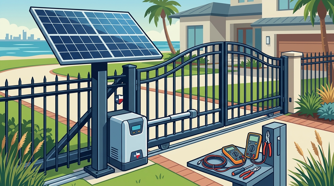 Hiring a Solar or Electric Gate Operator Installer in Galveston
