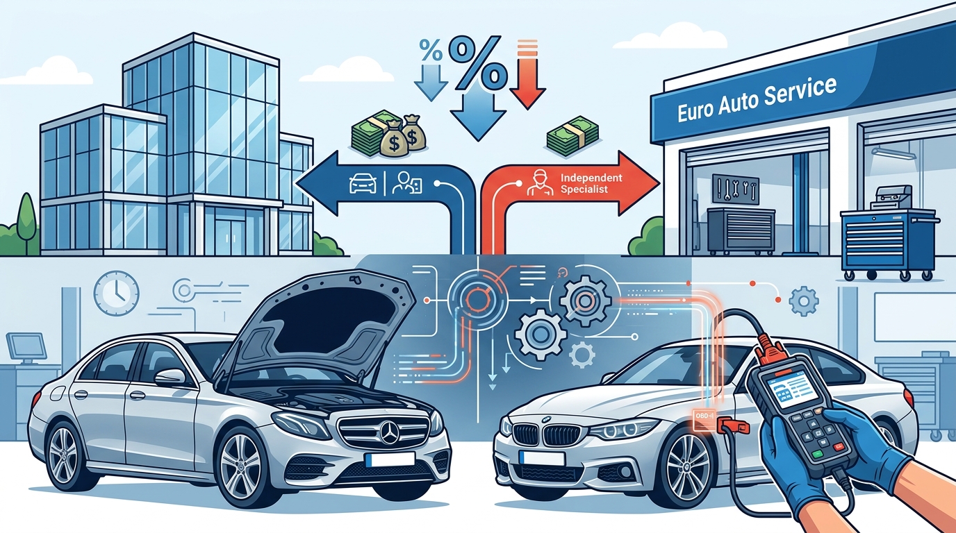 Euro Auto Service vs Dealership: BMW & Mercedes Repair Costs