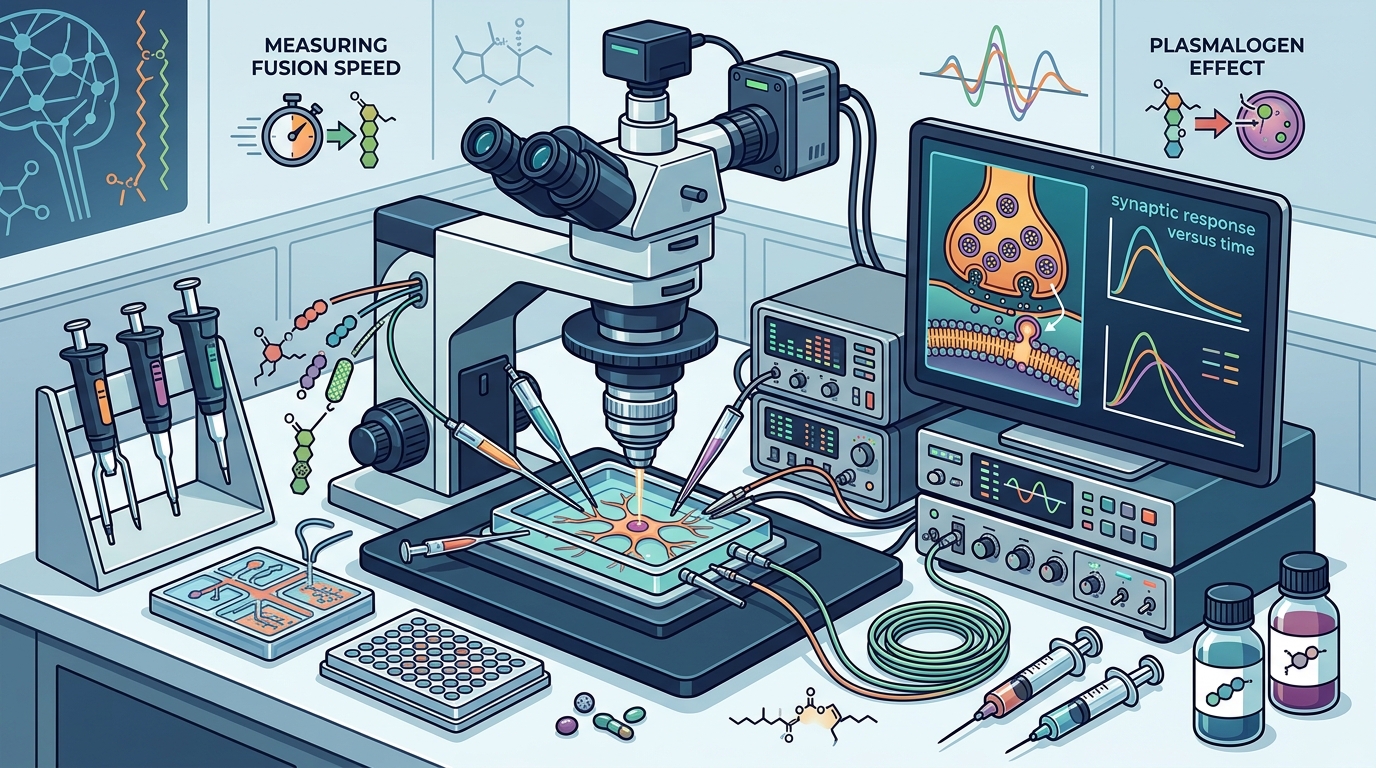 Measuring Plasmalogen Effects on Synaptic Vesicle Fusion Speed