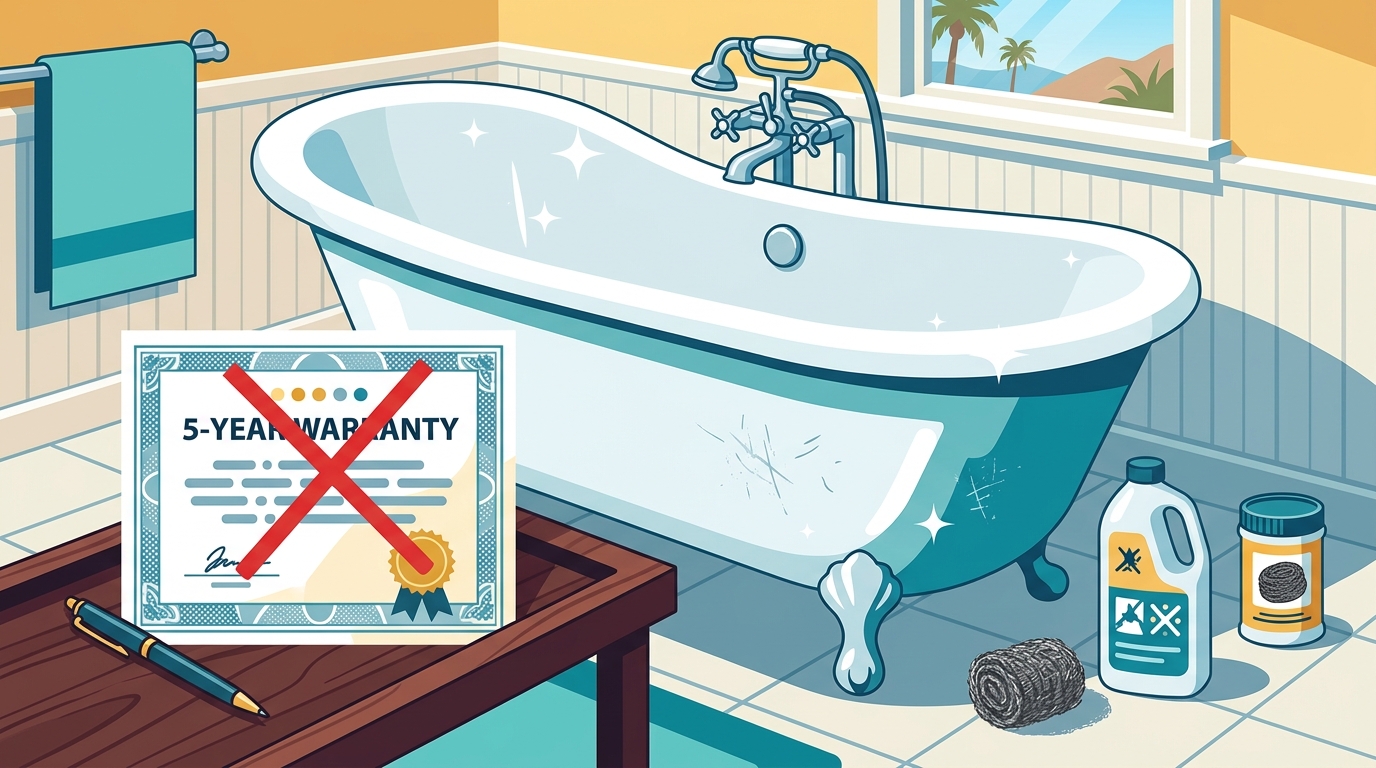 Common Mistakes That Void Bathtub Reglazing Warranties