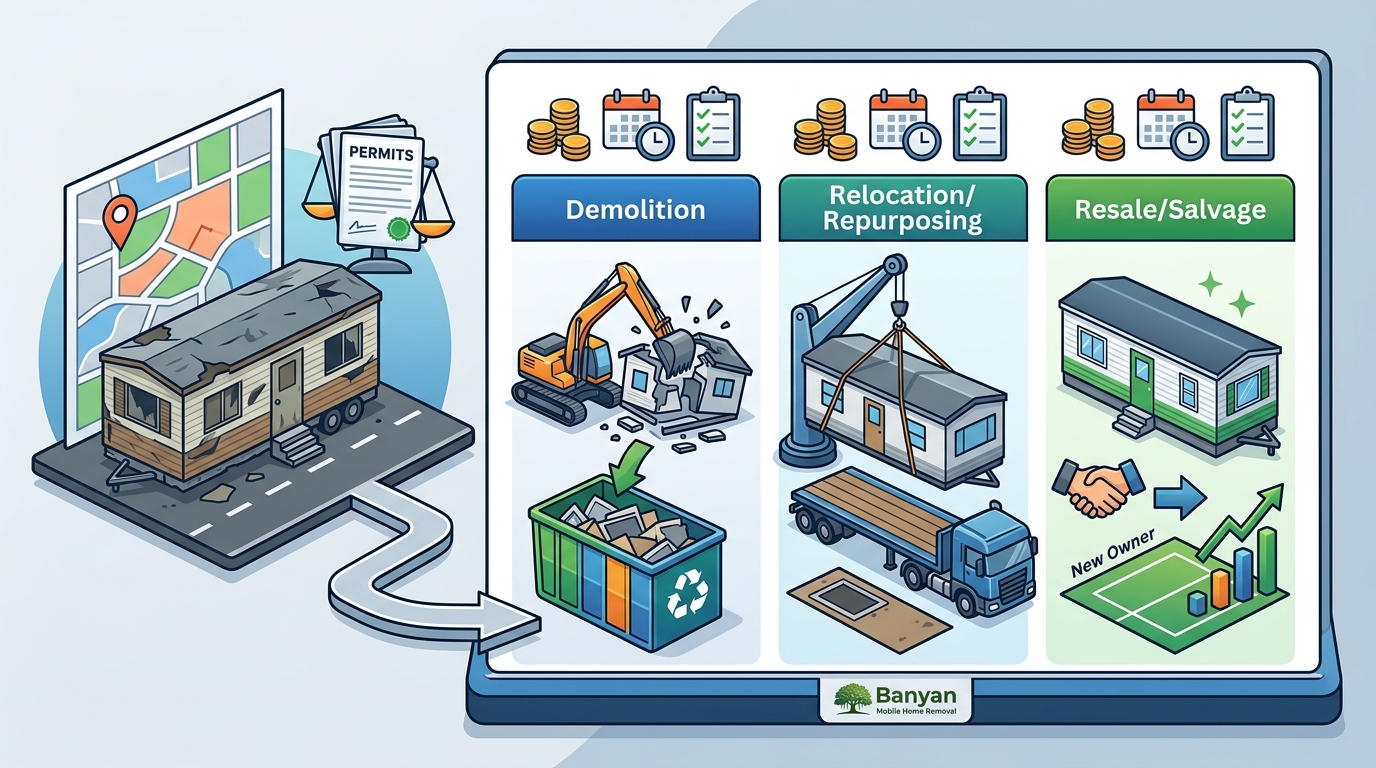Comparing Mobile Home Removal Options and Selection Criteria