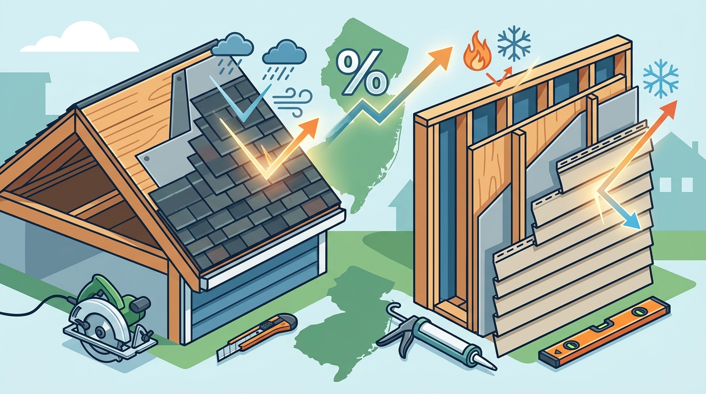 Roofing vs. Siding: Which NJ Home Improvement Adds More Value?