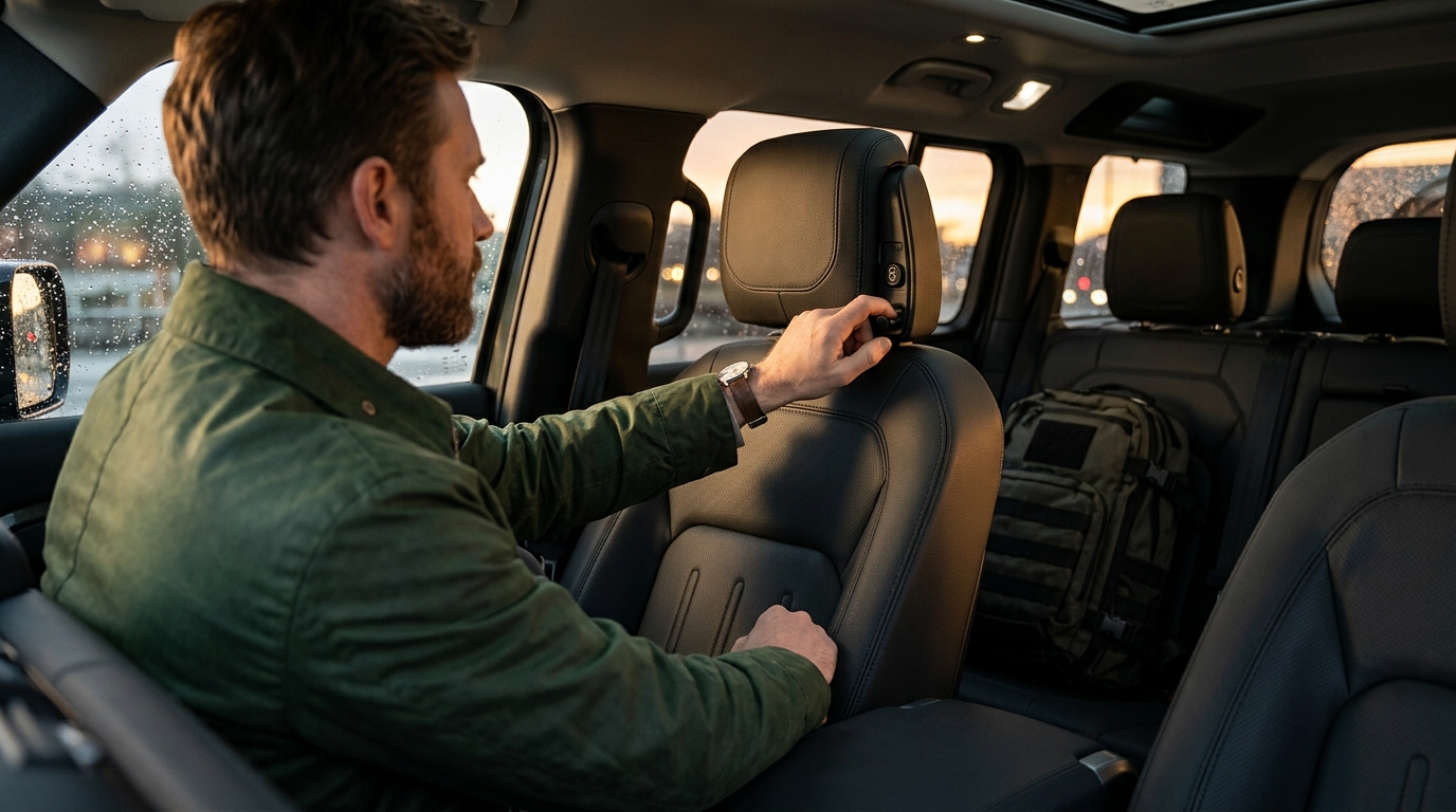 How to Install and Use a Hidden Headrest Safe