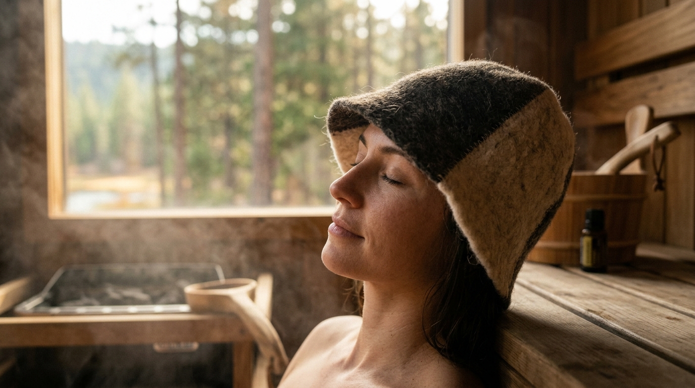 Natural Sauna Hat Materials: Wool vs. Felt for Heat Protection