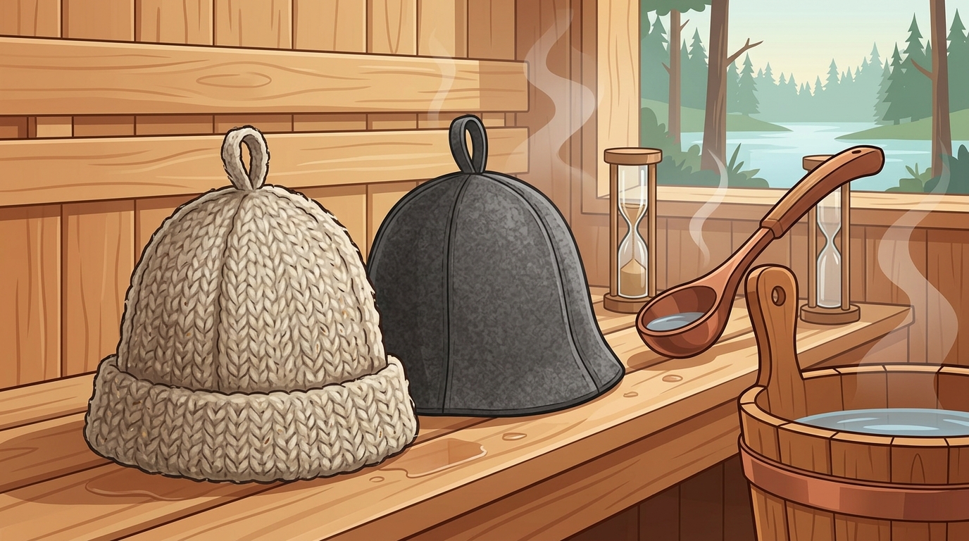 Natural Sauna Hat Materials: Wool vs. Felt for Heat Protection