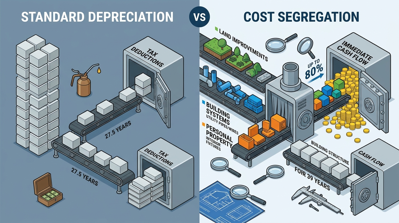 Cost Segregation vs. Standard Depreciation: Which Saves More?