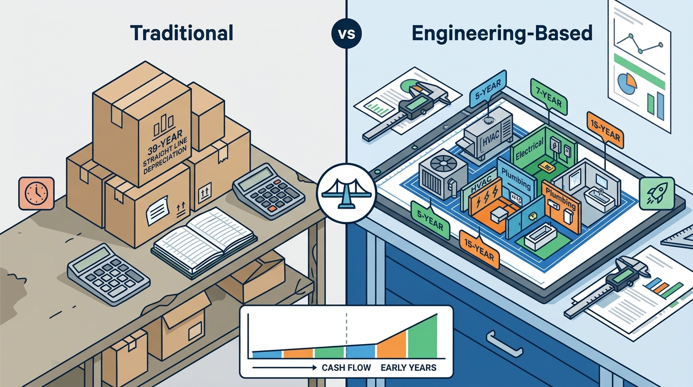 Comparing Cost Segregation Methods: Traditional vs. Engineering