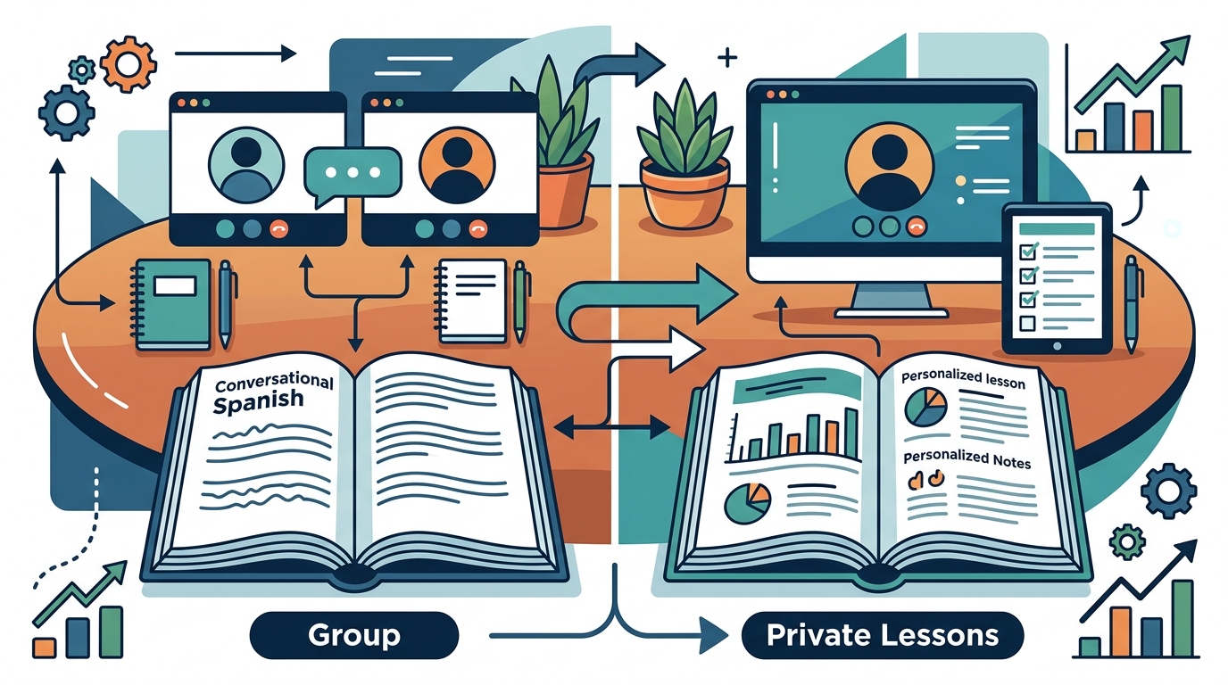 Choosing the Right Spanish Class Format: Group vs. Private