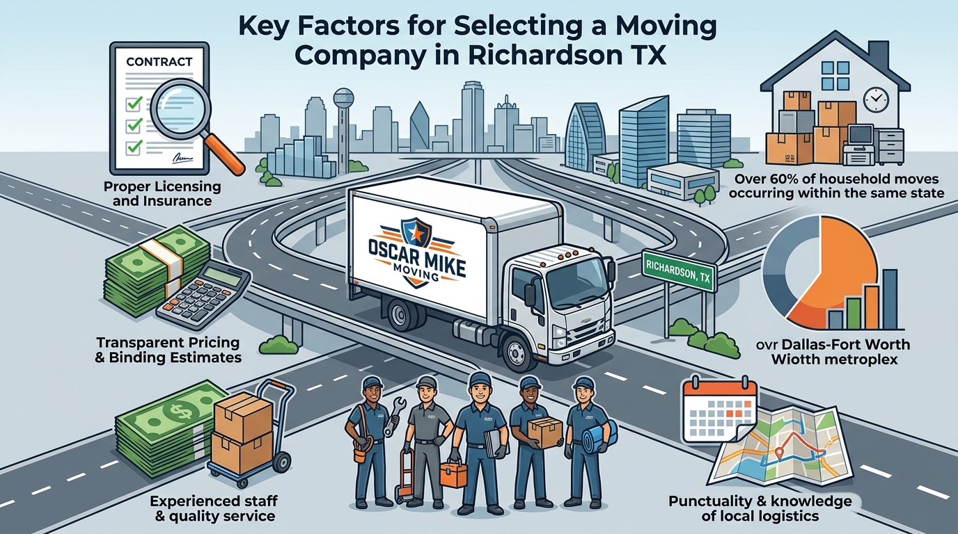 Key Factors for Selecting a Moving Company in Richardson TX