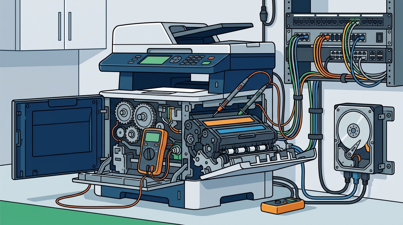 Printer Setup, Network Troubleshooting & Data Recovery for IN