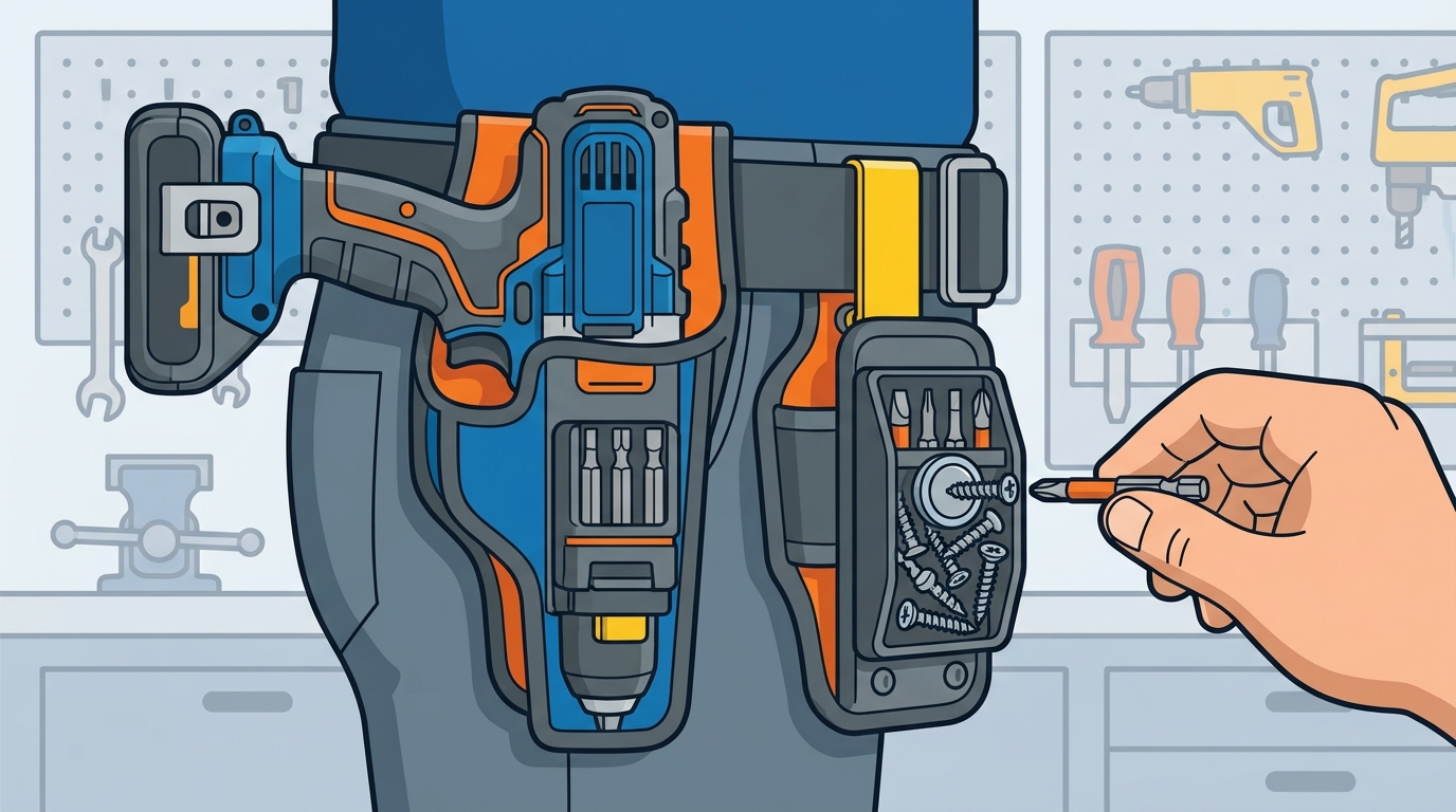 How to Attach Your Bit Caddy to a Drill Holster