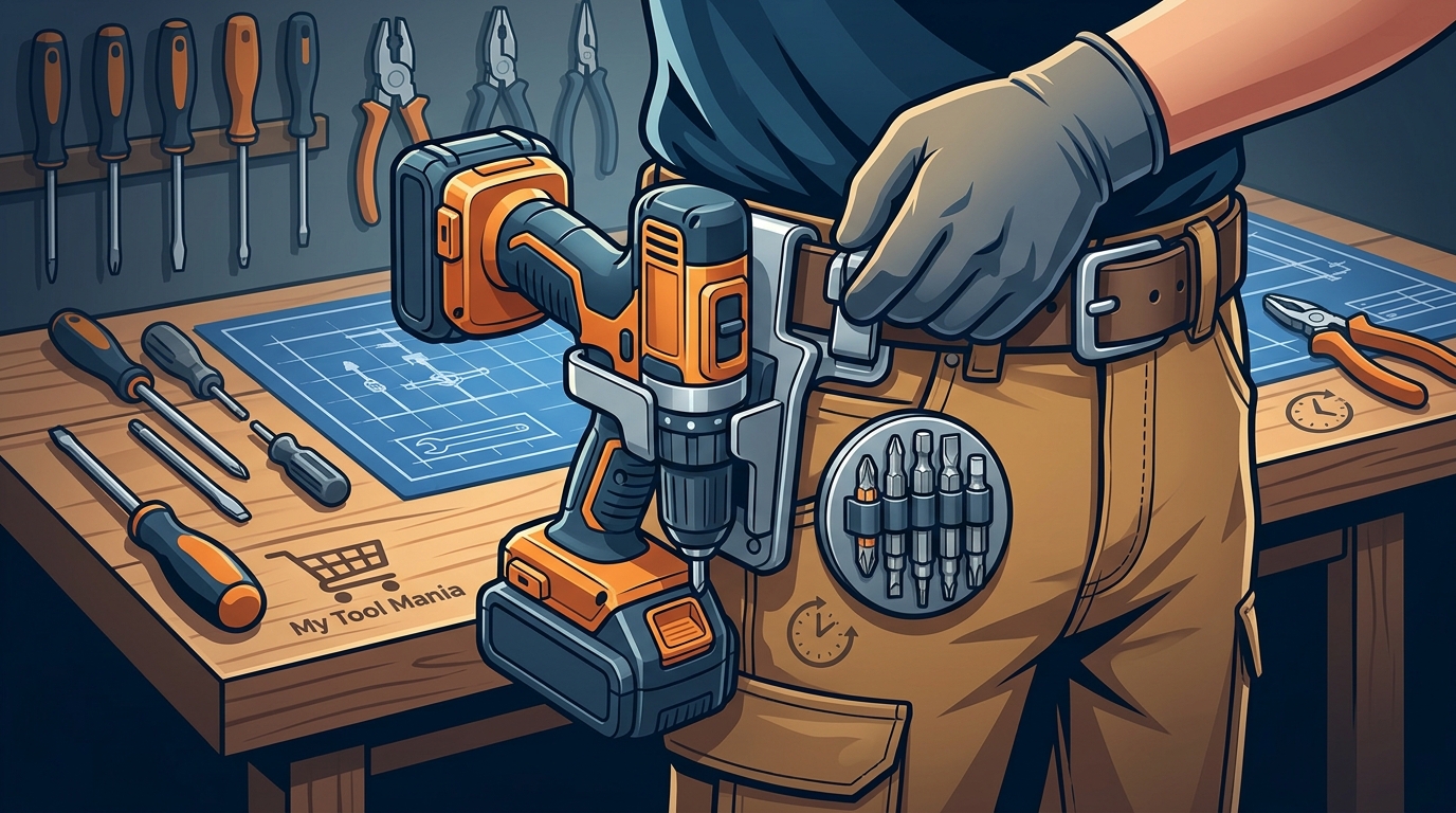 How to Secure Your Drill Caddy to Your Waistband for All-Day Job