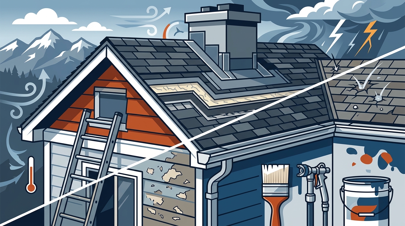 Choosing a Denver Contractor for Roof Repair and Exterior Paint