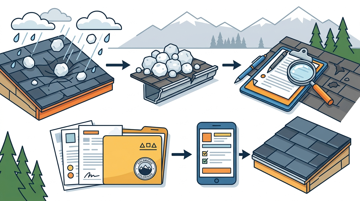 Step-by-Step Guide to Filing a Hail Damage Roof Claim in CO