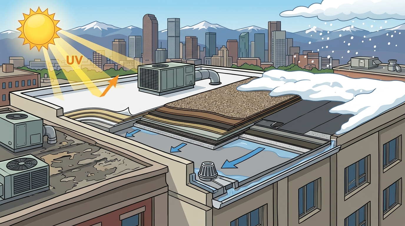 Commercial Roofing Systems Compared: Flat Roof Options for CO