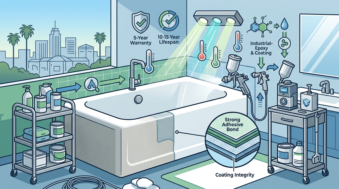 Quality Standards for Bathtub Refinishing Durability in Corona,