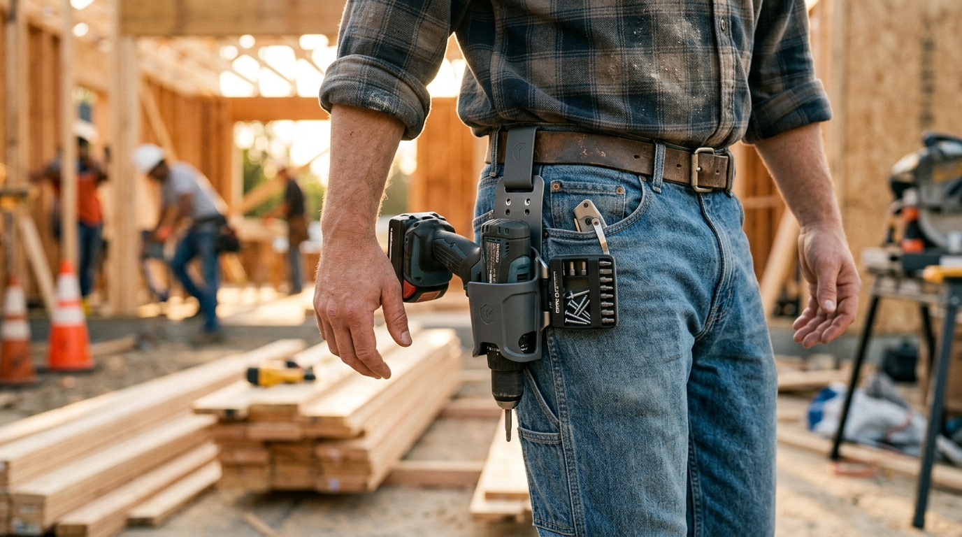 How to Wear a Universal Drill Caddy Without a Tool Belt