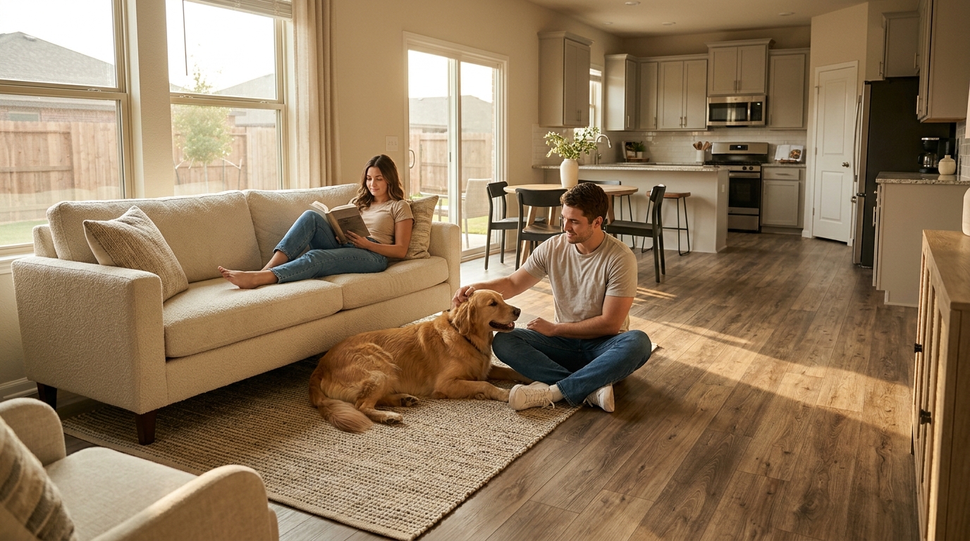 3-Bedroom Townhomes with Vinyl Plank Flooring in 79382: 5 Mist