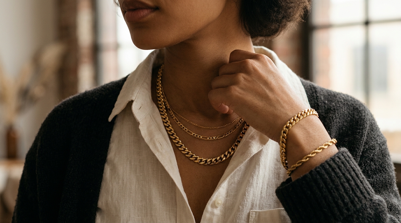 Unisex Gold-Filled Chain Necklaces vs Bracelets: Link Style