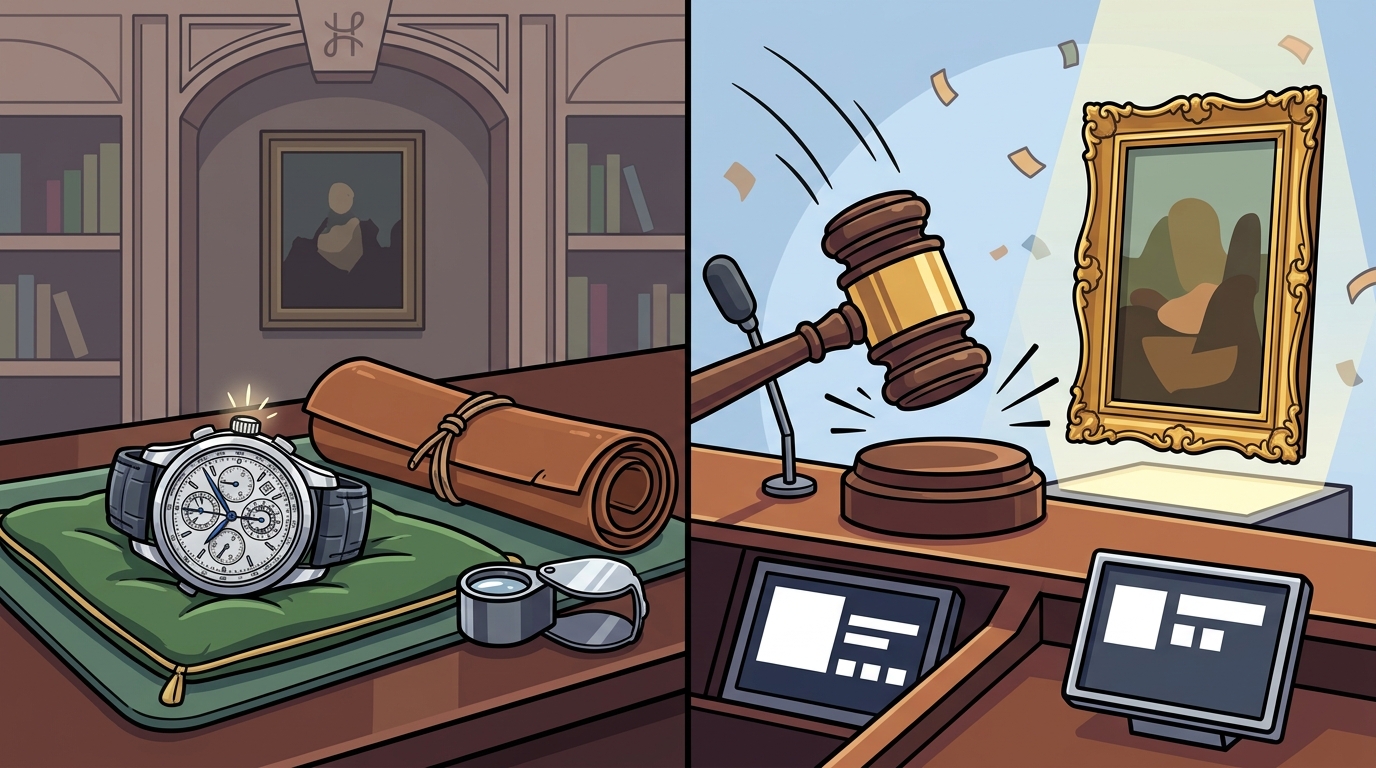 Selling vs. Auctioning Fine Art & Watches: A Strategic Guide