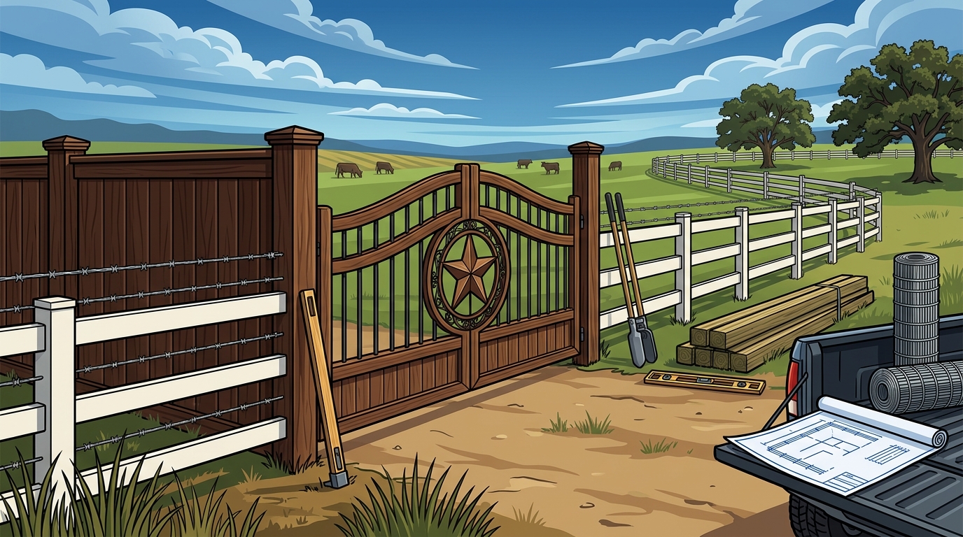 Custom Ranch Fencing Solutions for Texas Properties
