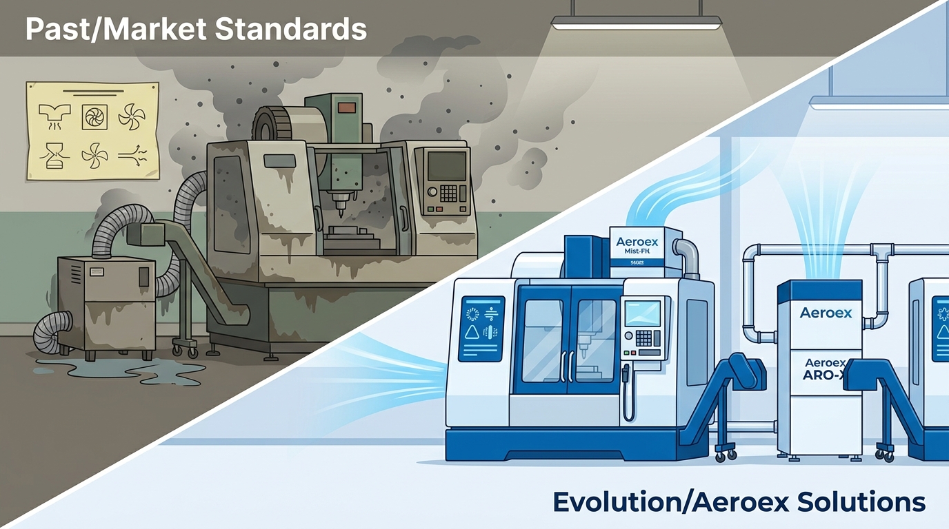 Evolution of Workshop Air Filtration: Market Standards & Aeroex