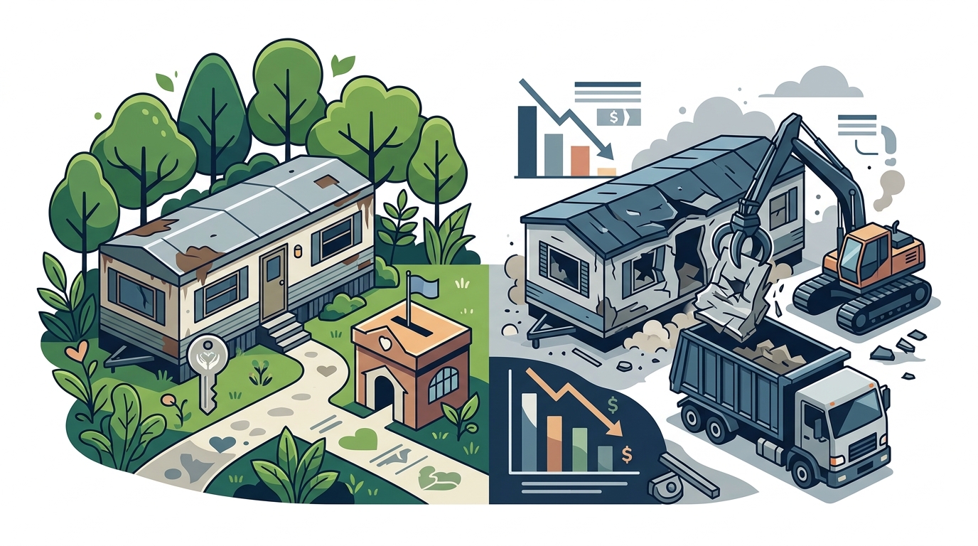 Mobile Home Donation vs. Removal: Who Qualifies?
