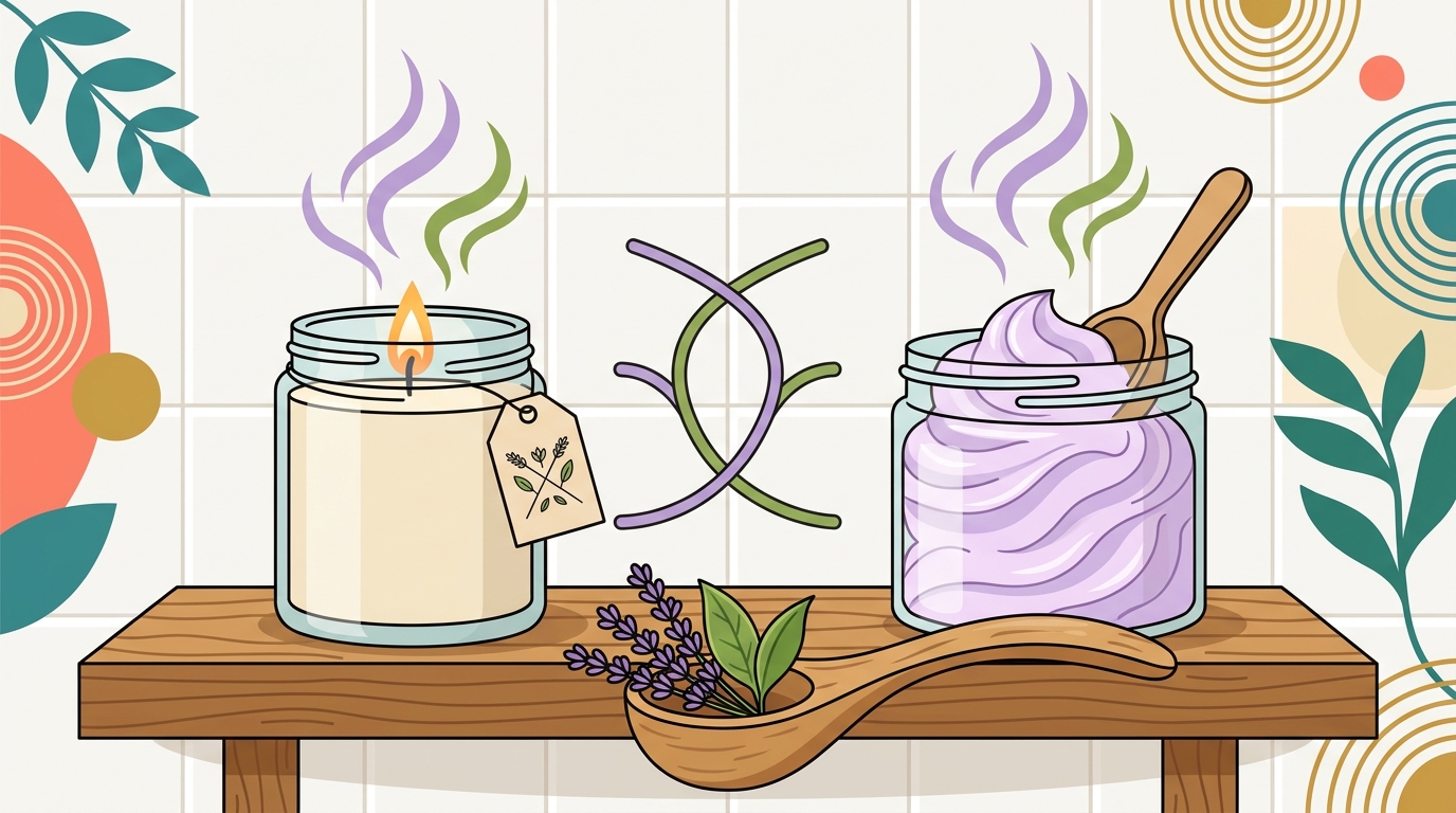 How to Match Whipped Bath Soap to Your Candle Scent