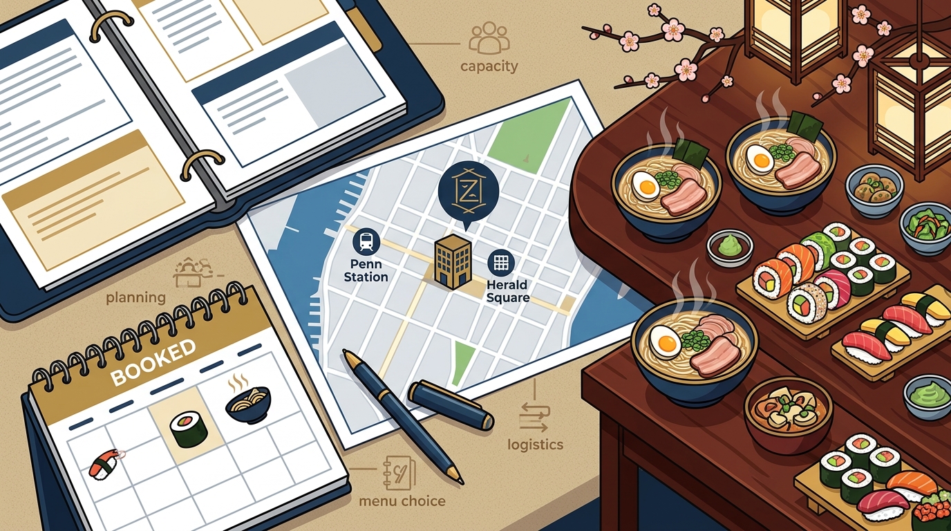 How to Book a Corporate Event at Zen Ramen & Sushi