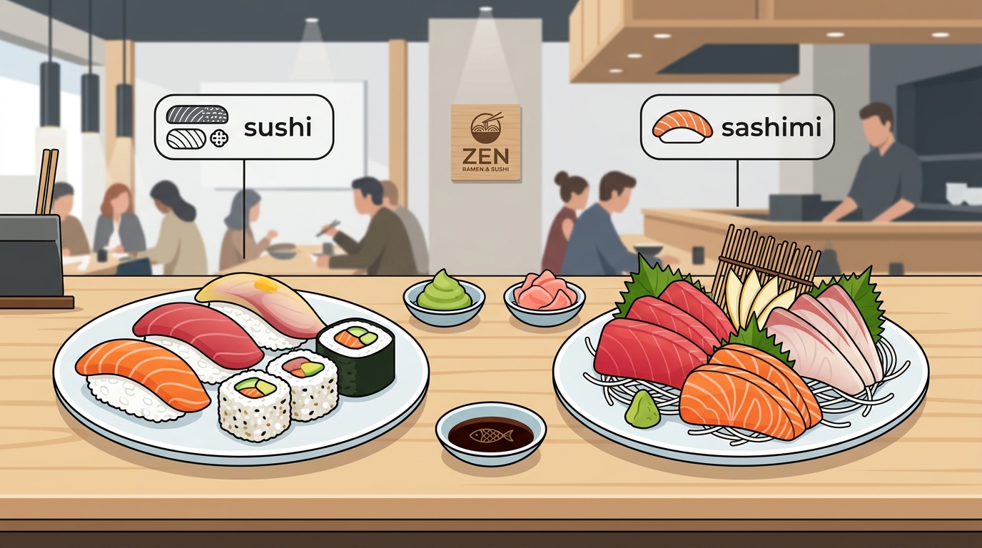 Sushi vs Sashimi: Clear Differences & Menu Guide