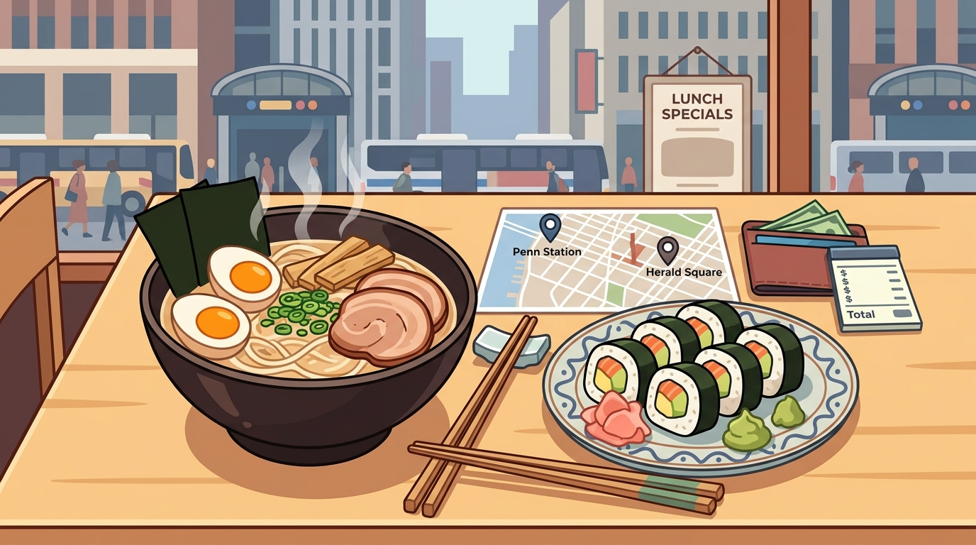 Budget-Friendly Beginner Sushi and Ramen Options in Midtown