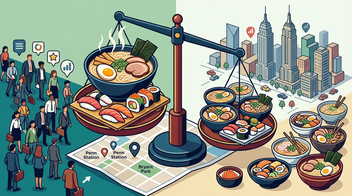 Midtown Manhattan Ramen & Sushi: Zen vs. The Rest