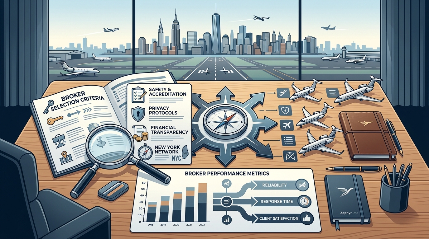 How to Select the Right Private Jet Charter Broker in New York