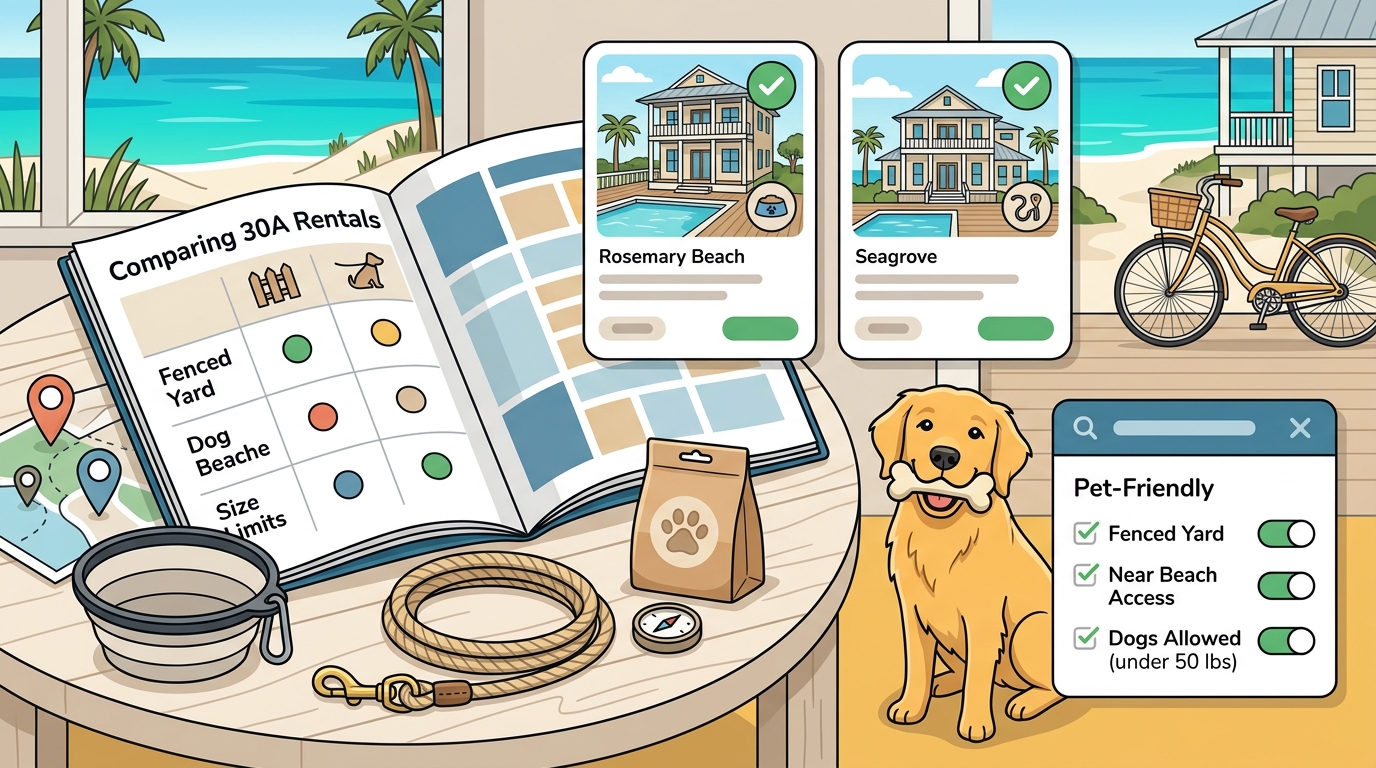 Comparing Pet-Friendly 30A Vacation Rentals: A Complete Guide