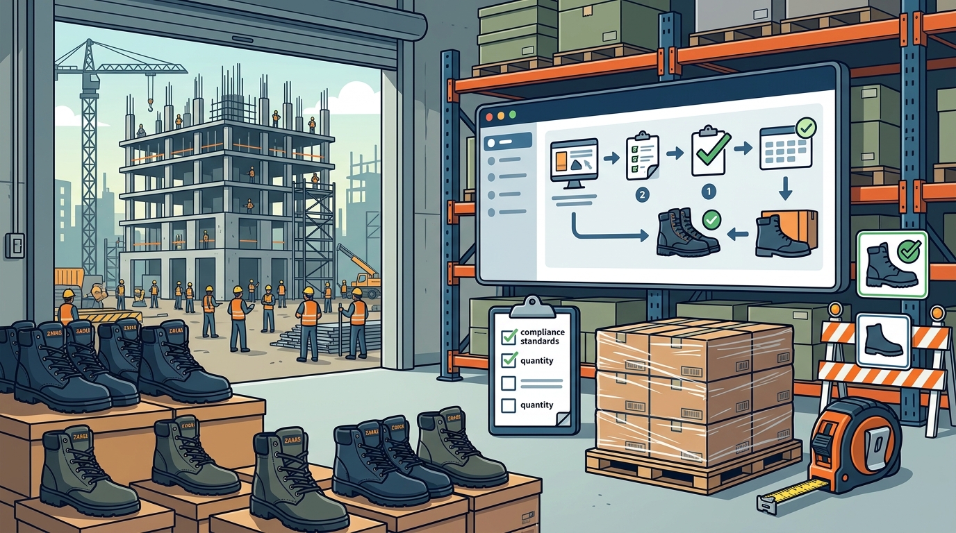 Bulk Safety Boots for Construction: Step-by-Step Ordering Guide