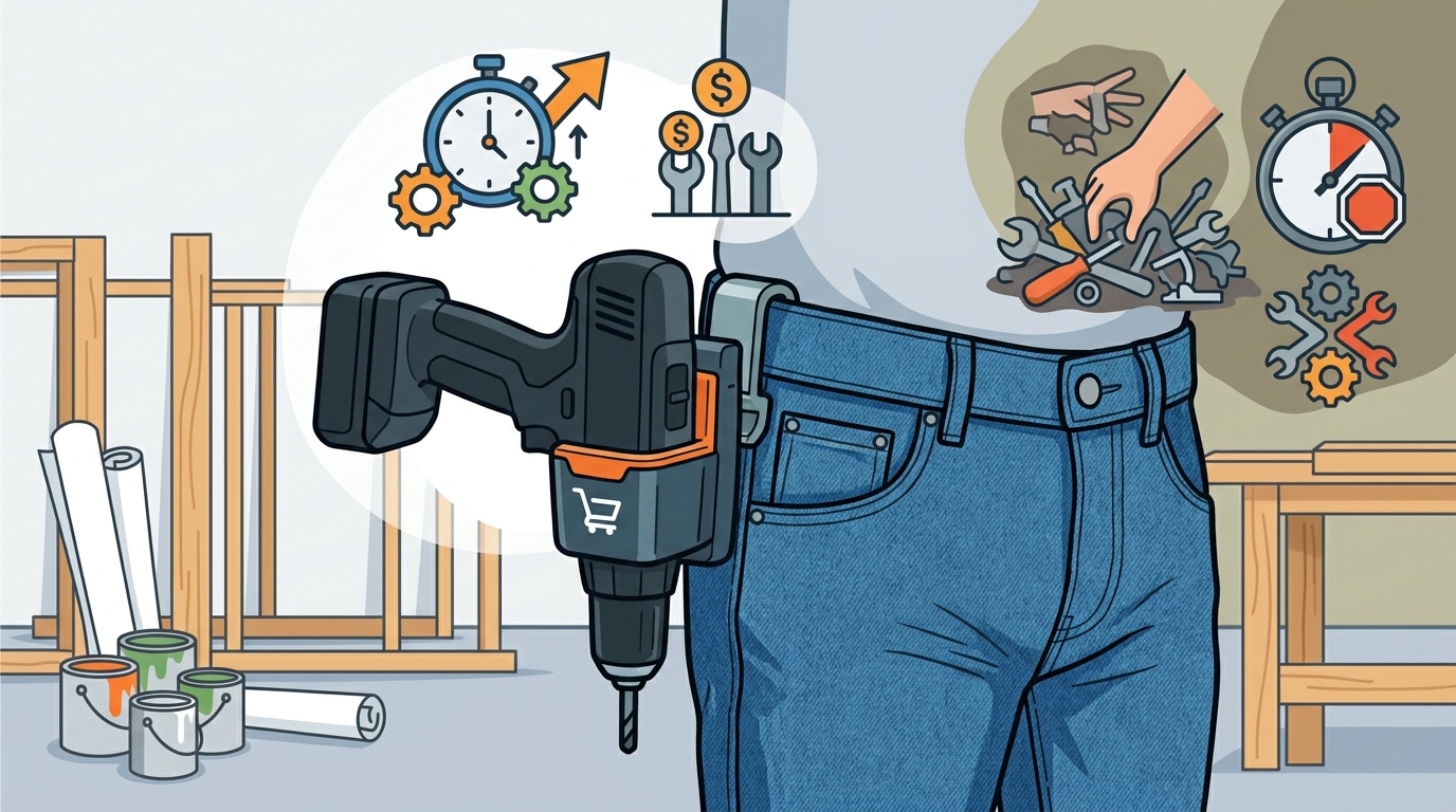 How to Attach Drill Caddy to Pants Without a Belt
