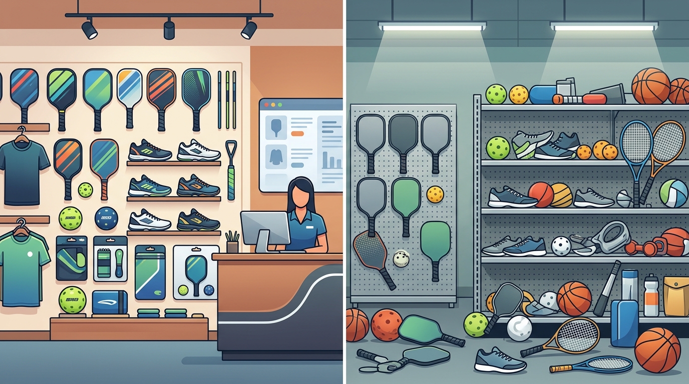 Specialty Pickleball Retailers vs. General Stores: Expected Out