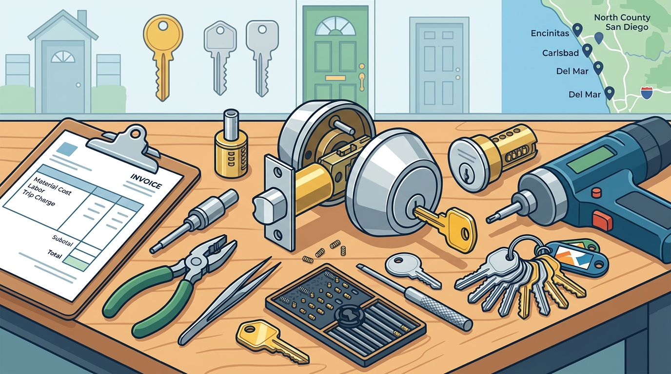 Real-World Same-Day Rekeying Costs in North County San Diego