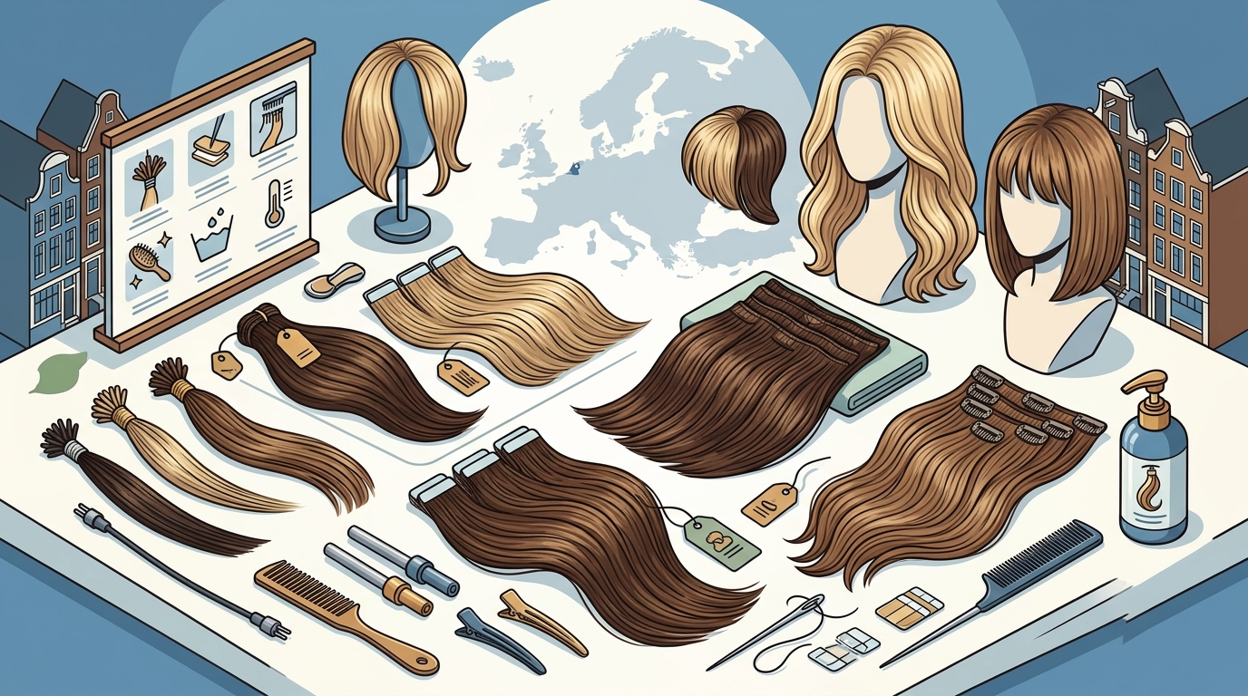 Premium Hair Extensions Europe: Quality, Care & Installation
