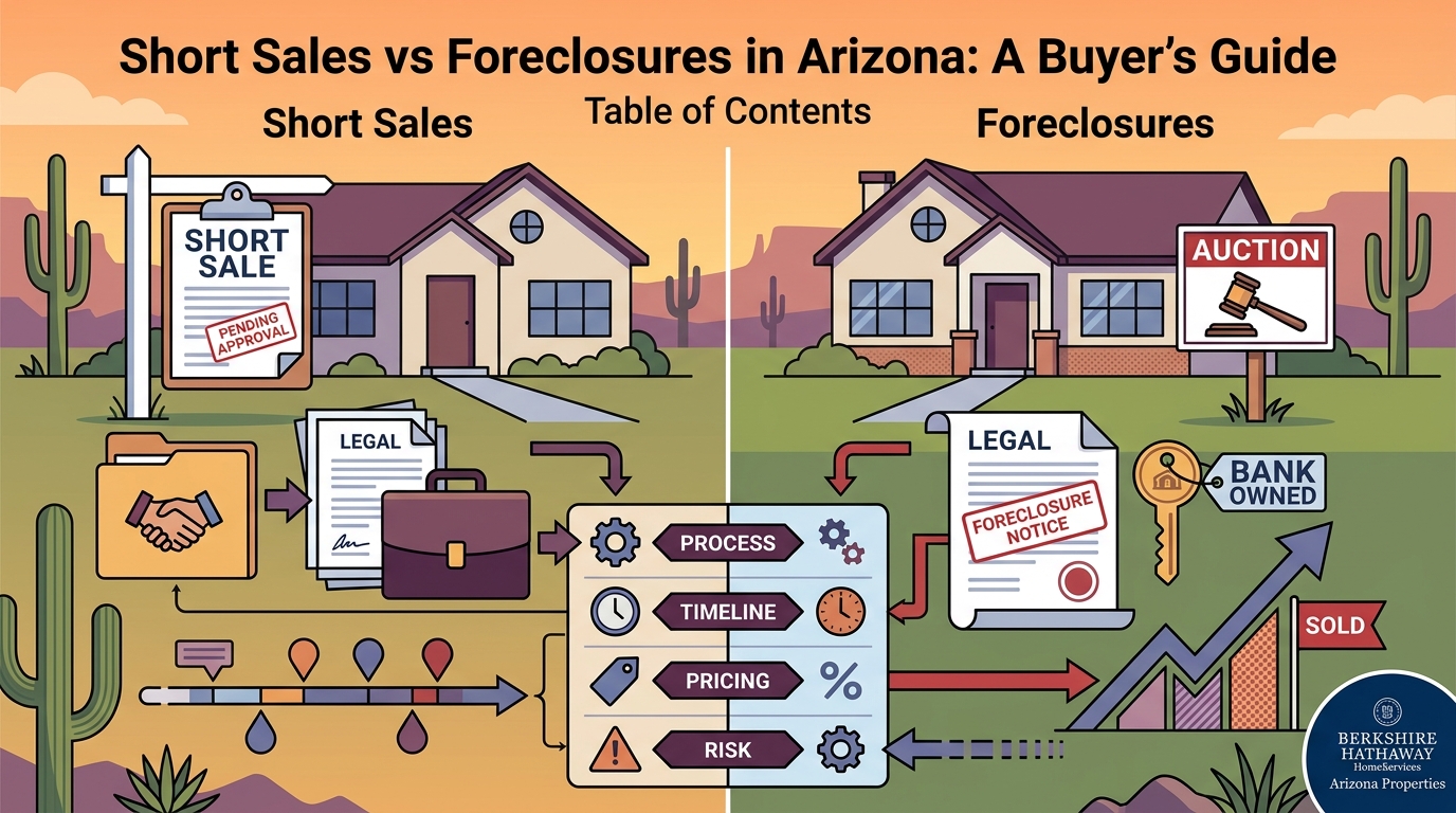 Short Sales vs Foreclosures in Arizona: A Buyer’s Guide