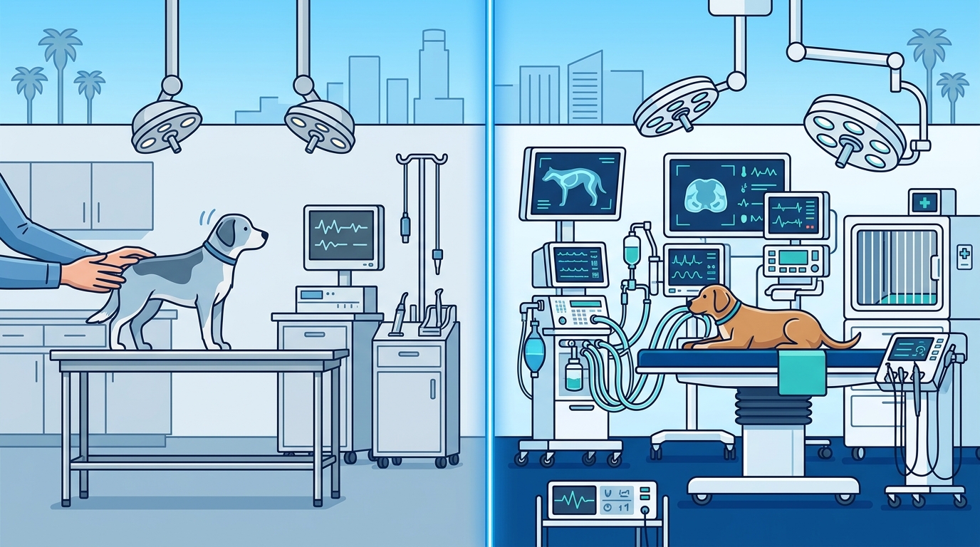 Comparing Los Angeles Emergency Vet Clinics: LAASER vs. The Rest