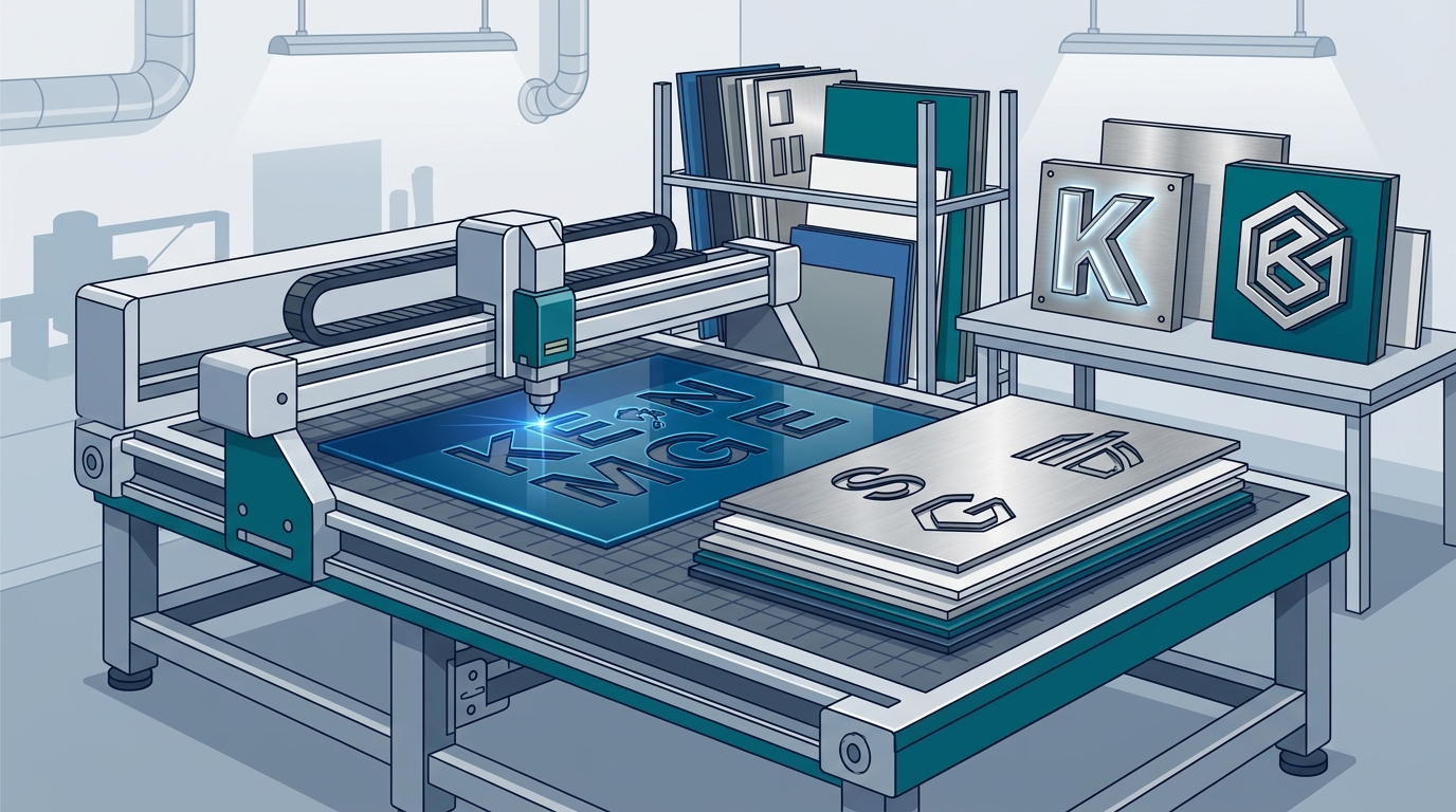 Setting Up a Laser Cutting System for Commercial Signage